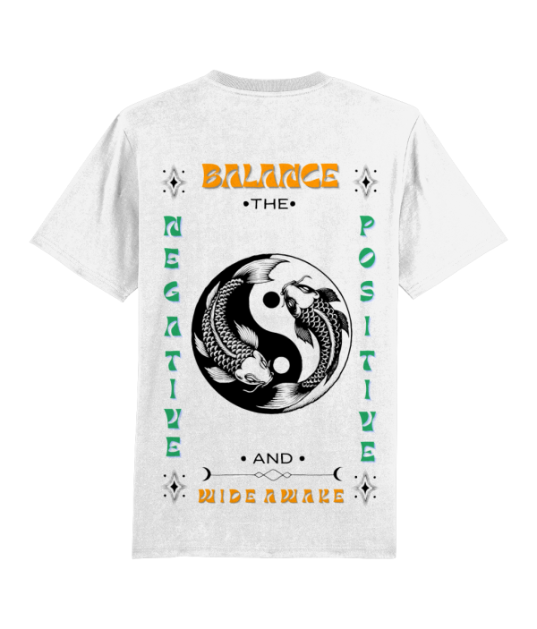 BALANCE YIN n YANG | RELAXED WHITE UNISEX TEE - Image 4