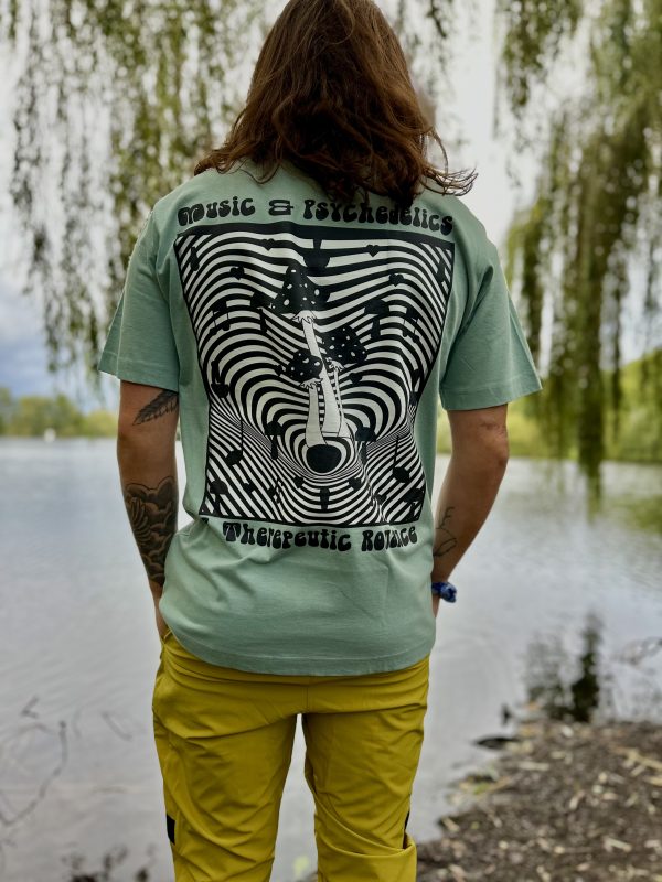 MUSIC & PSYCHEDELICS | SLATE GREEN TEE