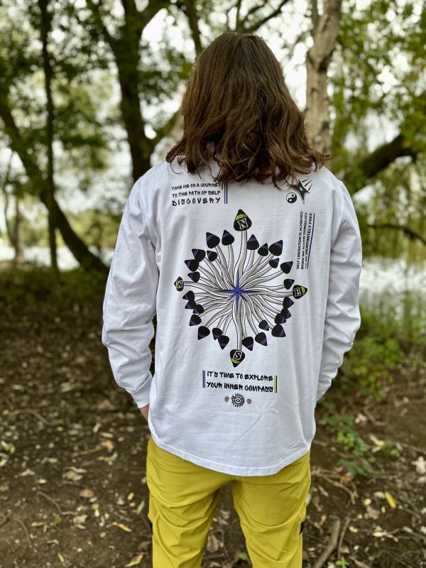 THE LIBERTY COMPASS | FUNGI JOURNEY | LONG SLEEVED TEE - Image 2
