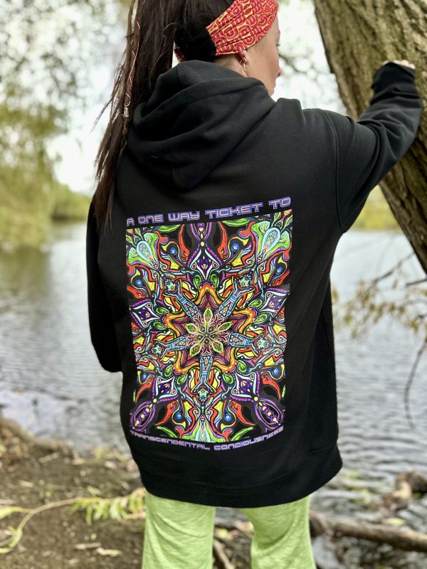 TRANSCENDENTAL TIMELINE | MANDALA MADNESS | BLACK HOODIE