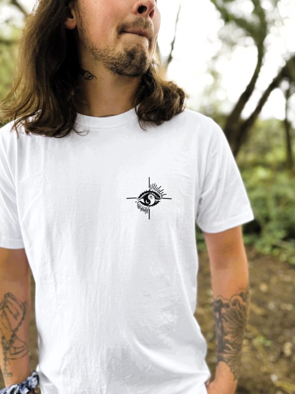BALANCE YIN n YANG | RELAXED WHITE UNISEX TEE - Image 2