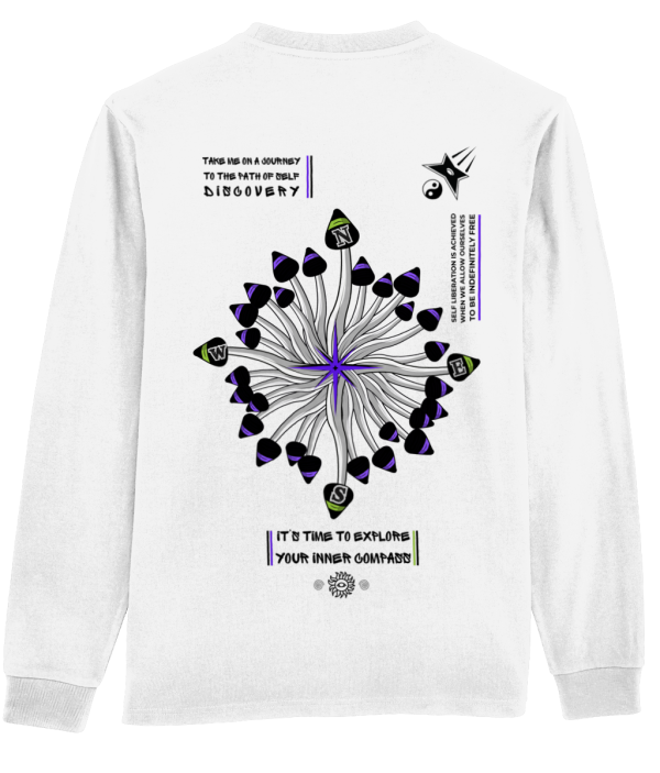 THE LIBERTY COMPASS | FUNGI JOURNEY | LONG SLEEVED TEE - Image 6